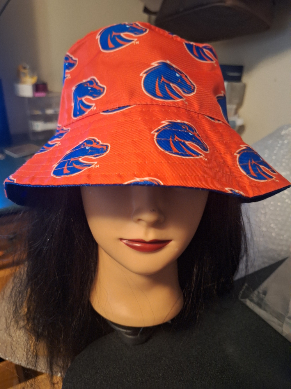 Boise State Broncos  Orange Bucket Reversible Hat